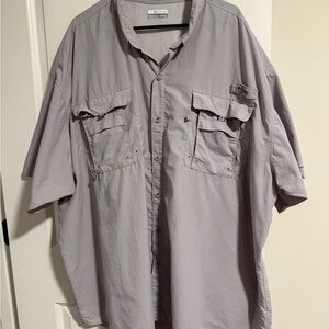 Columbia PFG Bahama Men’s 5XLT Fishing Shirt - light grey